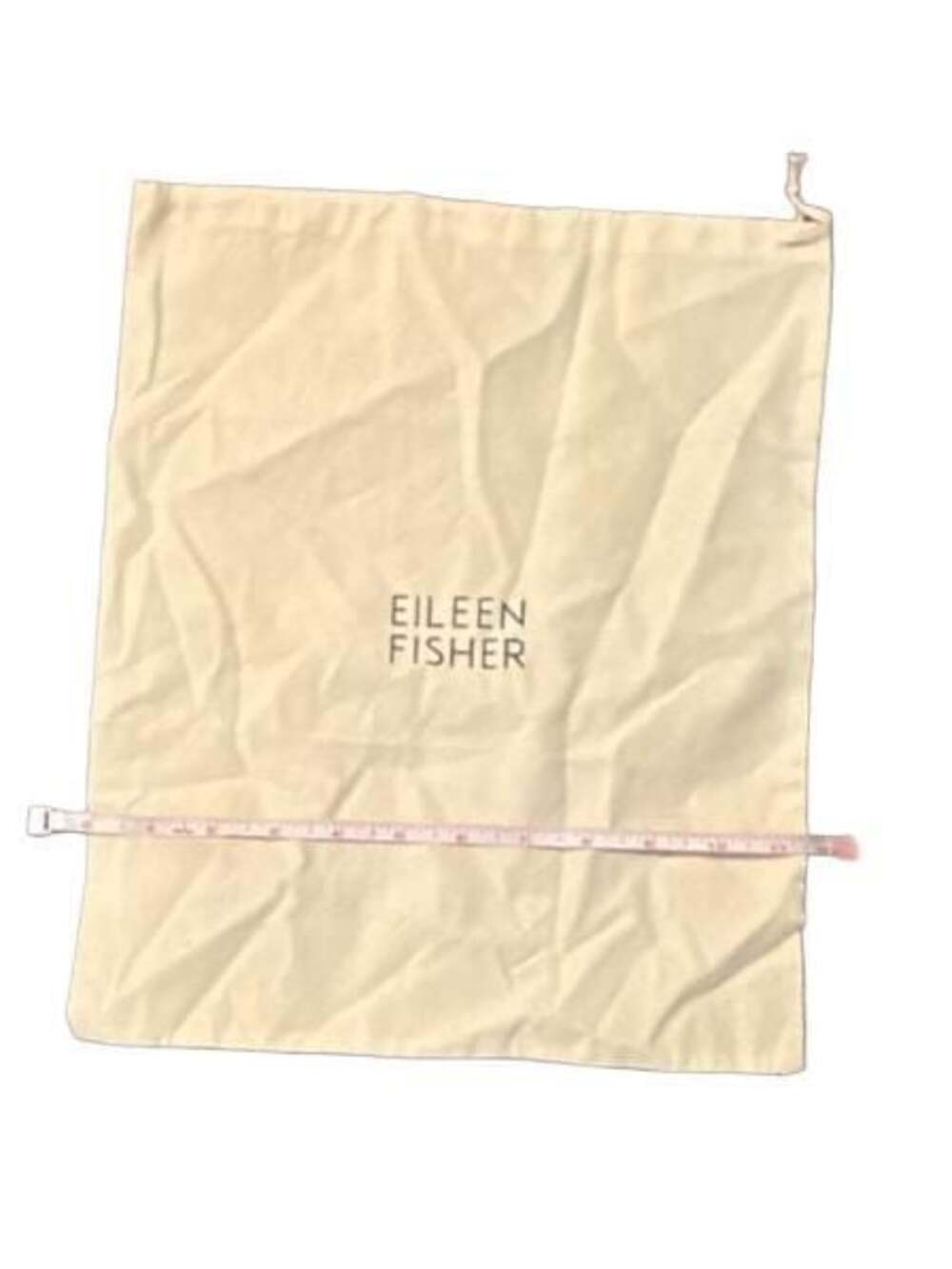 Eileen Fisher Organic Cotton Drawstring Dust Bag Storage Pouch